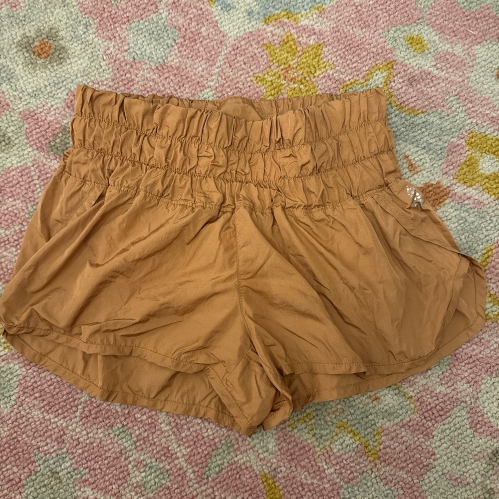 High Waist Tan Women's Shorts